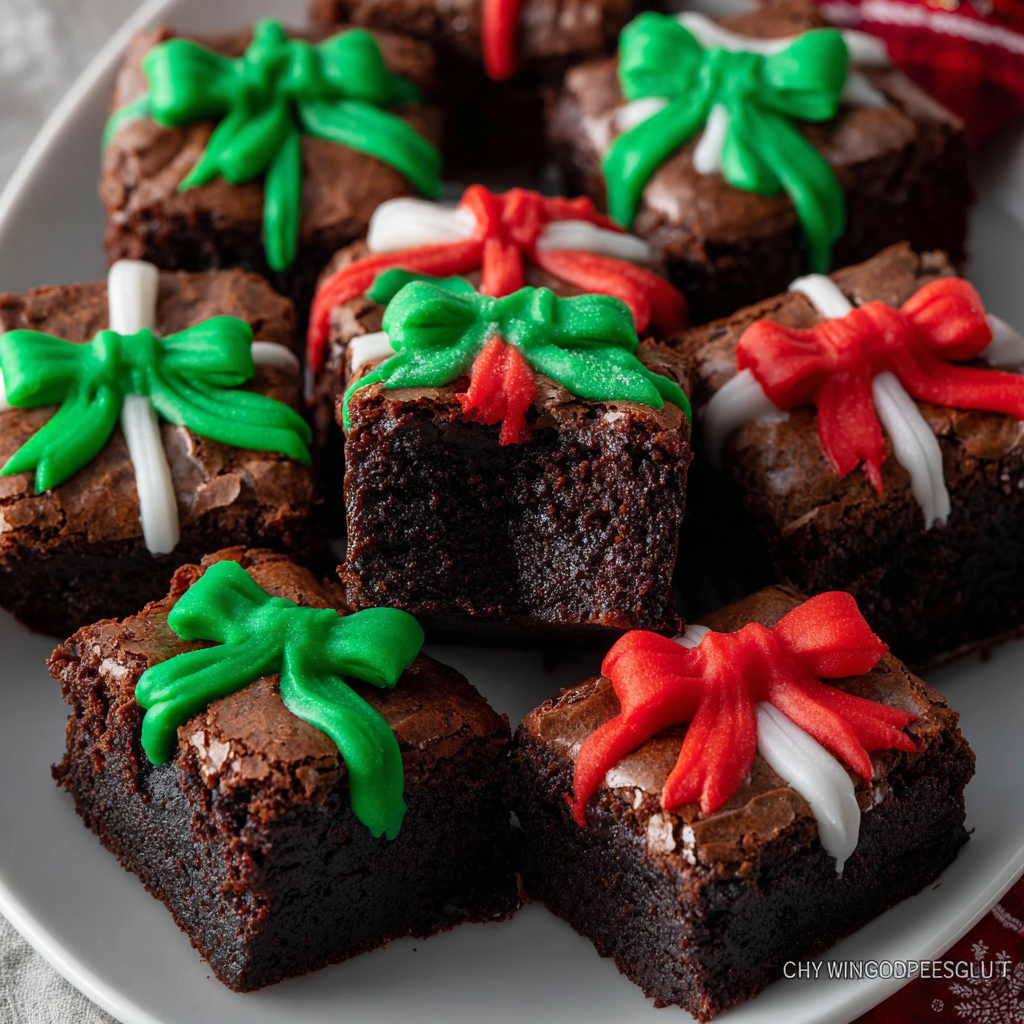 Christmas Present Brownies