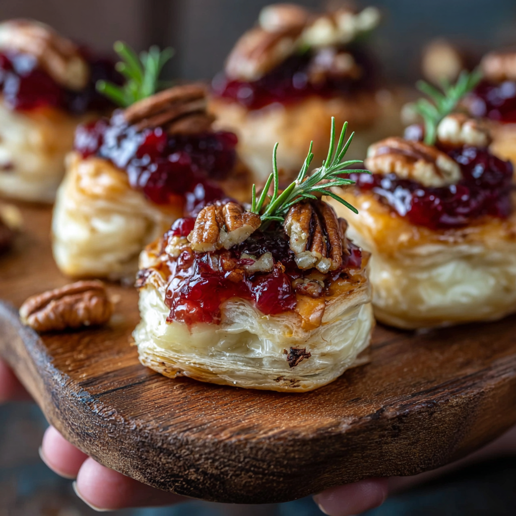 Baked Cranberry Brie Bites