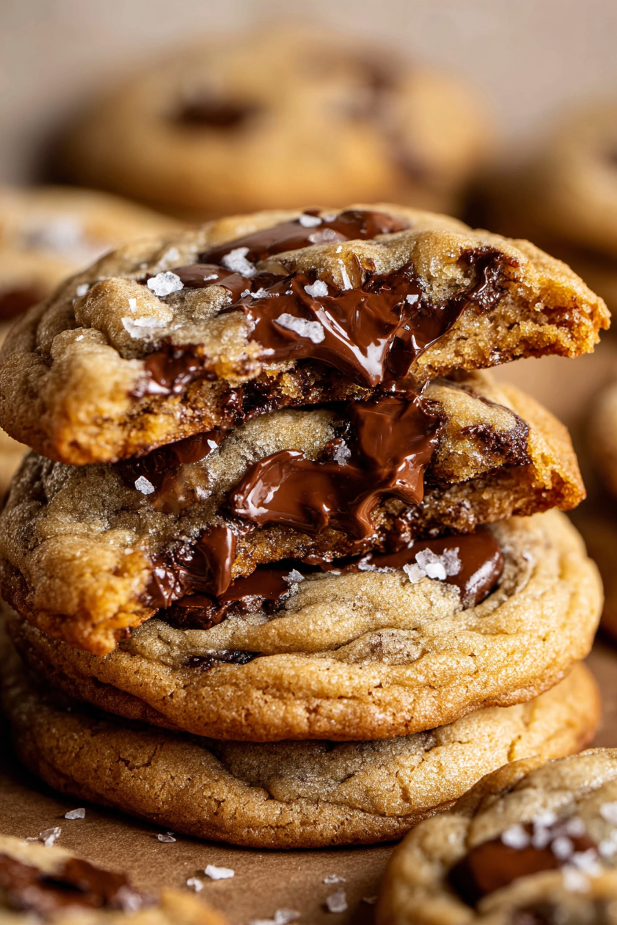 Stack of Christmas Crack Cookies on a festive plate