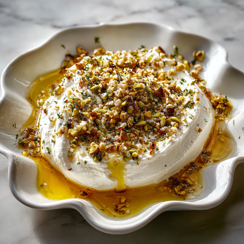 Elegant Boursin Cheese Appetizer with Honey and Pistachios