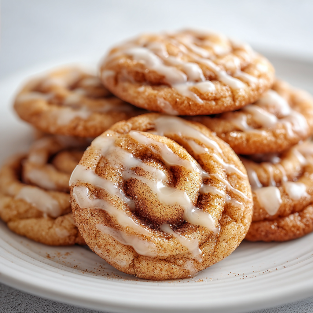 Freshly baked apple cider cookies on a cooling rack