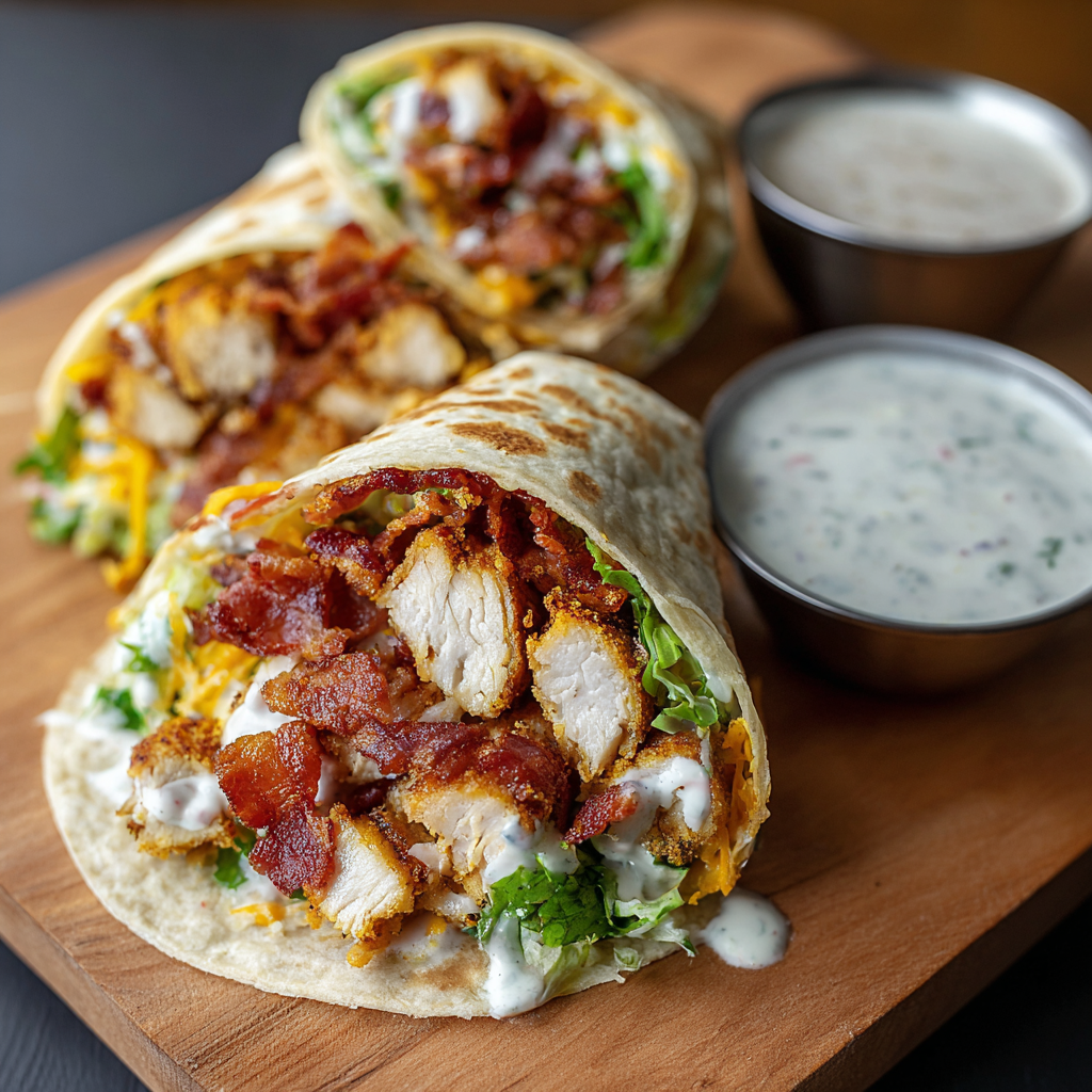 Ingredients laid out for wraps