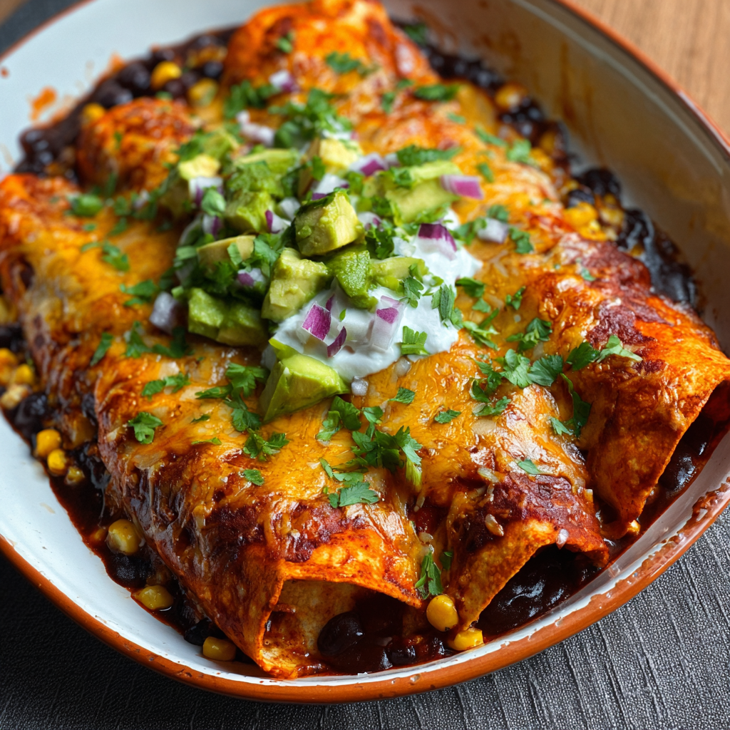 Tray of roasted sweet potatoes and filling for enchiladas
