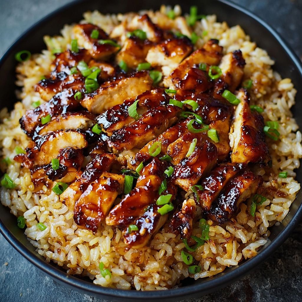 Honey BBQ Chicken Rice