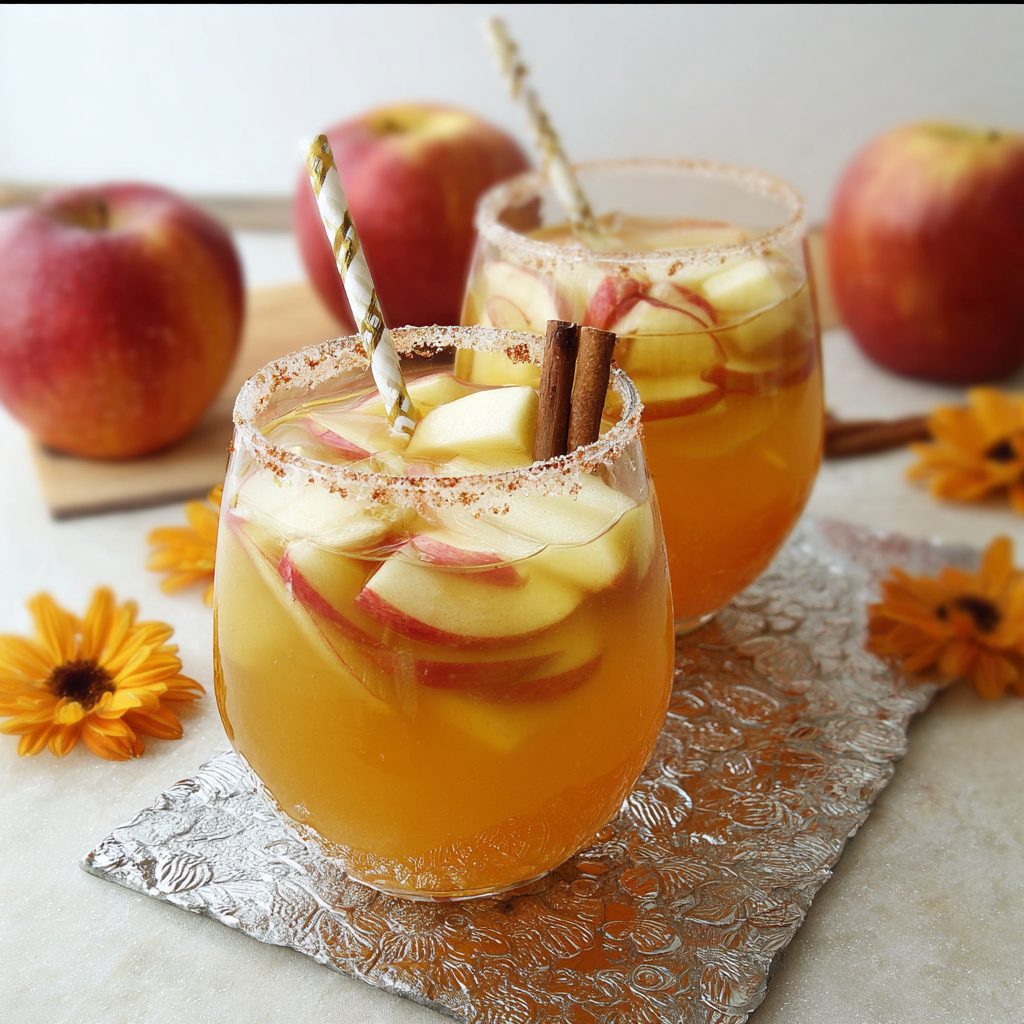 Caramel Apple Sangria (Apple Pie Sangria)