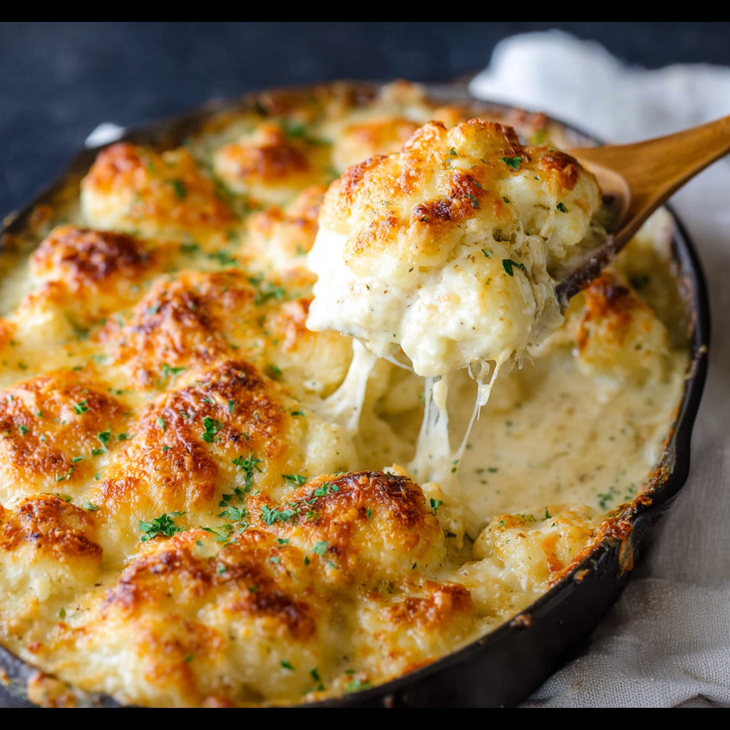Cheesy Cauliflower Gratin