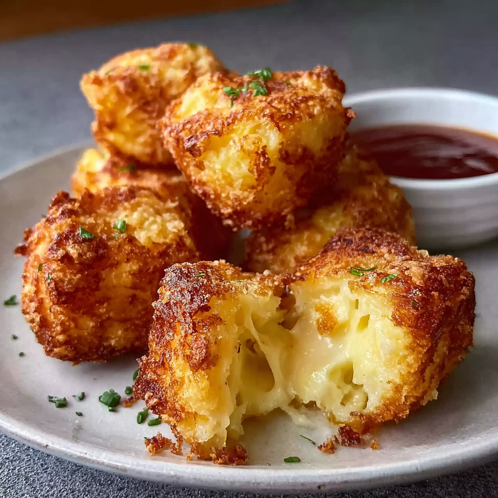 Crispy Mashed Potato Cheese Puffs