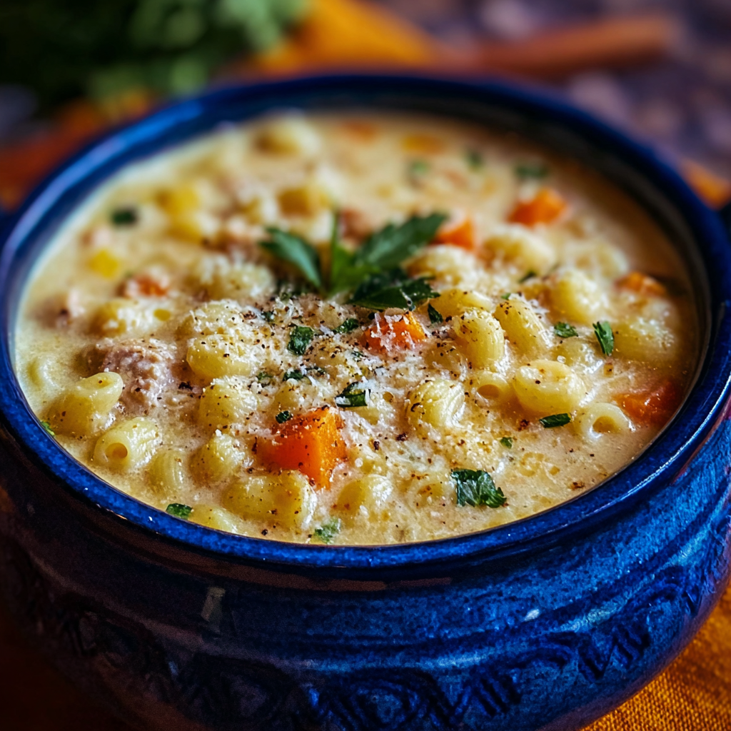 Hearty Creamy Ditalini Soup for Chilly Nights