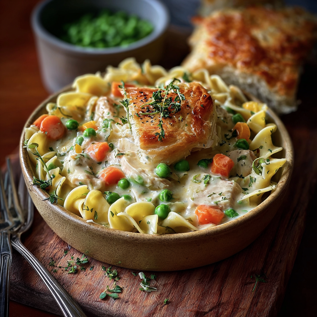 Classic Chicken Pot Pie Pasta