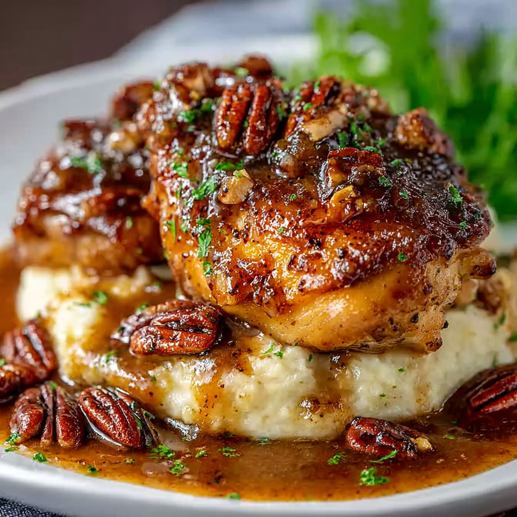 Maple Bourbon Pecan Chicken