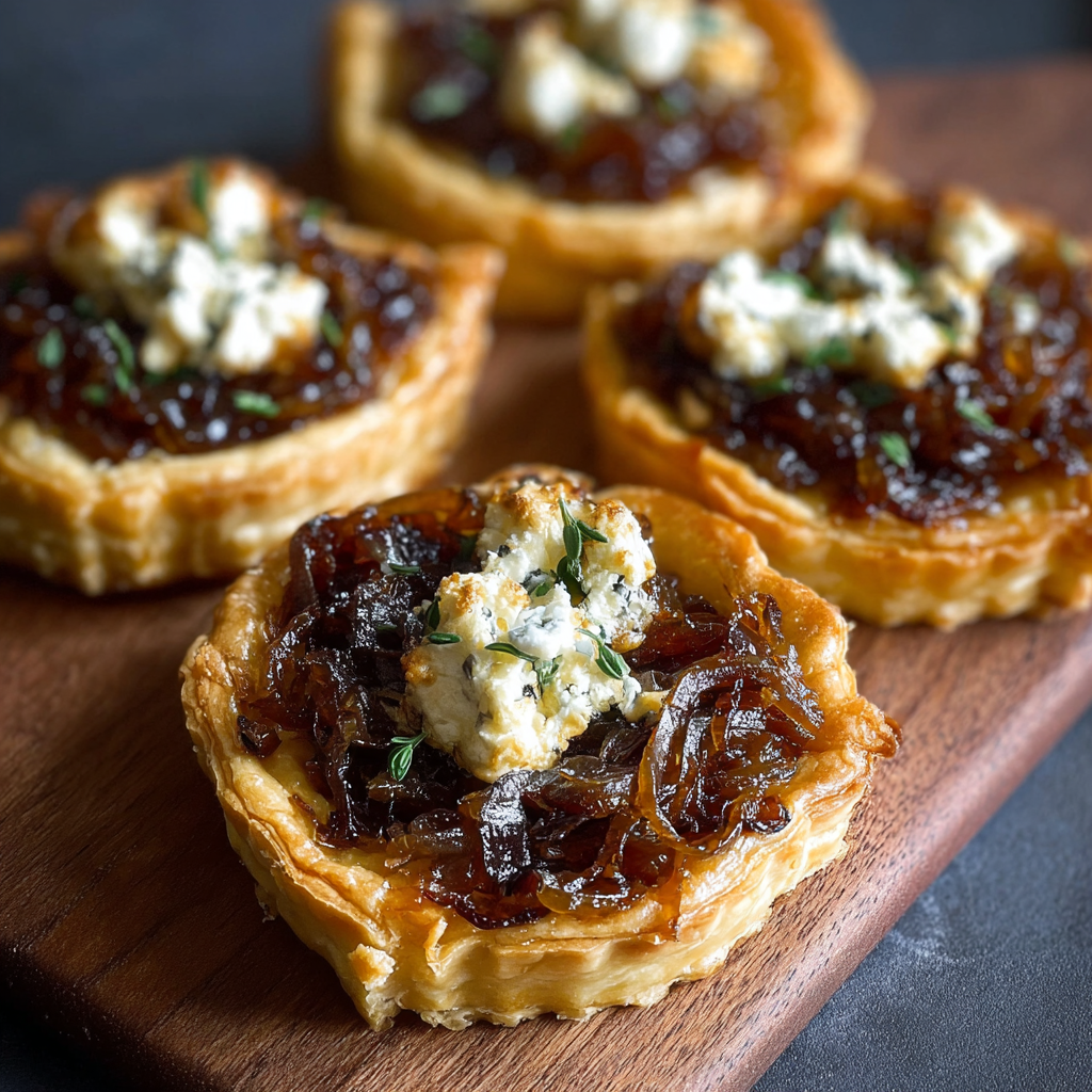 Caramelized Onion and Goat Cheese Tarts