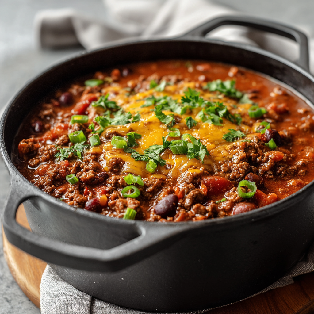 Ground Beef Stovetop Chili