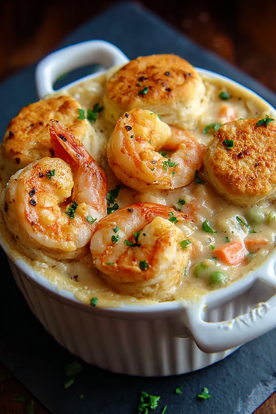 Close up of cheddar bay biscuit topping