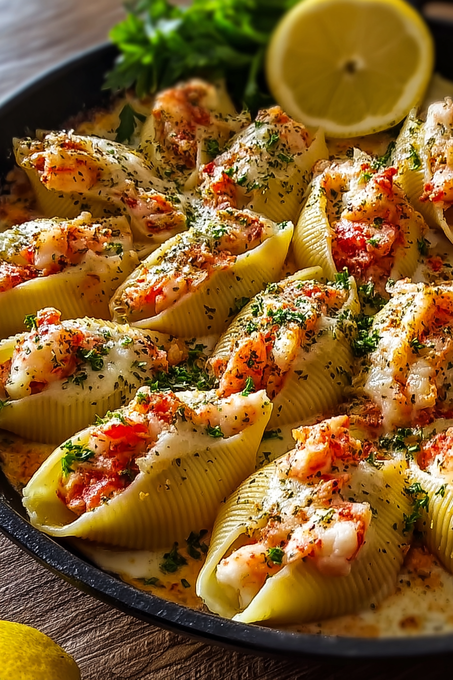 Preparing shells and filling