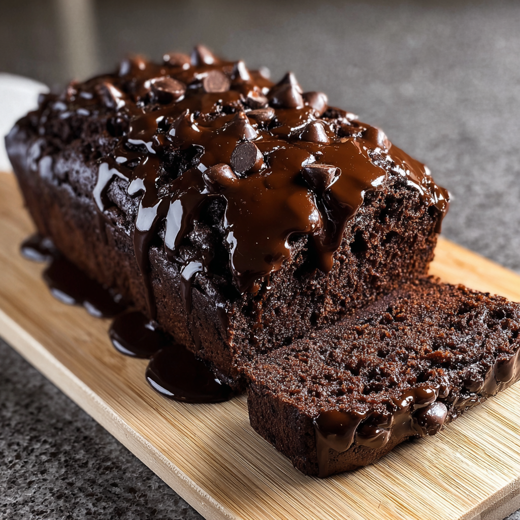 Hot Fudge Brownie Bread