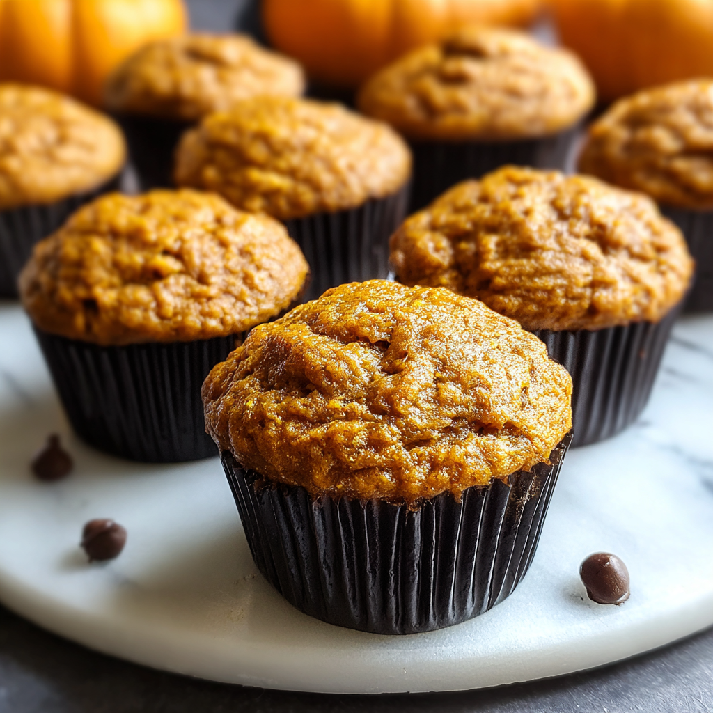 Healthy Greek Yogurt Pumpkin Muffins