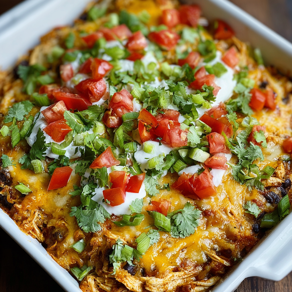 Chicken Burrito Casserole