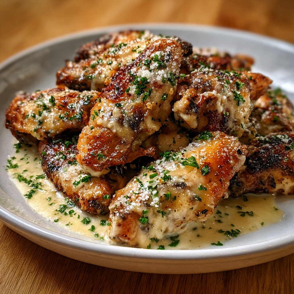 Alfredo-Style Chicken Wings