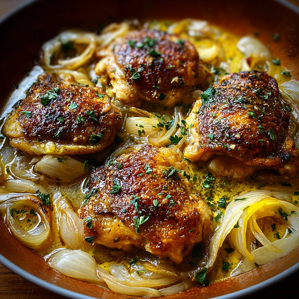 Caramelized onions in a skillet