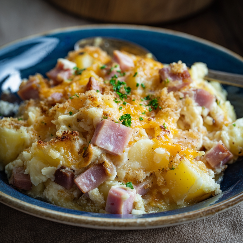 Crockpot Ham and Potato Casserole