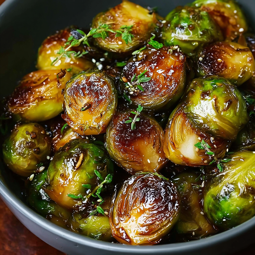 Honey Balsamic Brussels Sprouts
