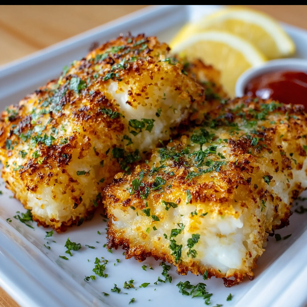 Golden crust close up