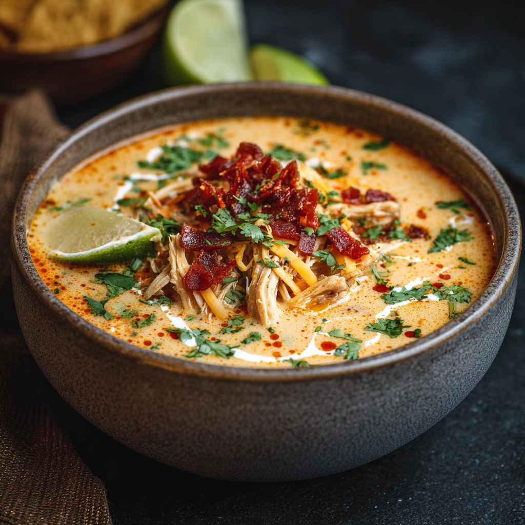 Creamy Chicken Enchilada Soup