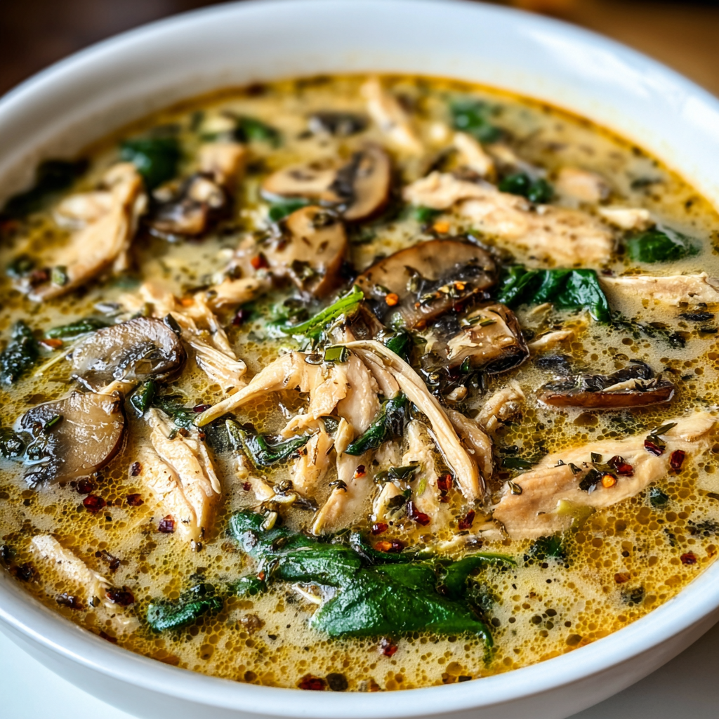 Fresh sliced mushrooms being sautéed with garlic