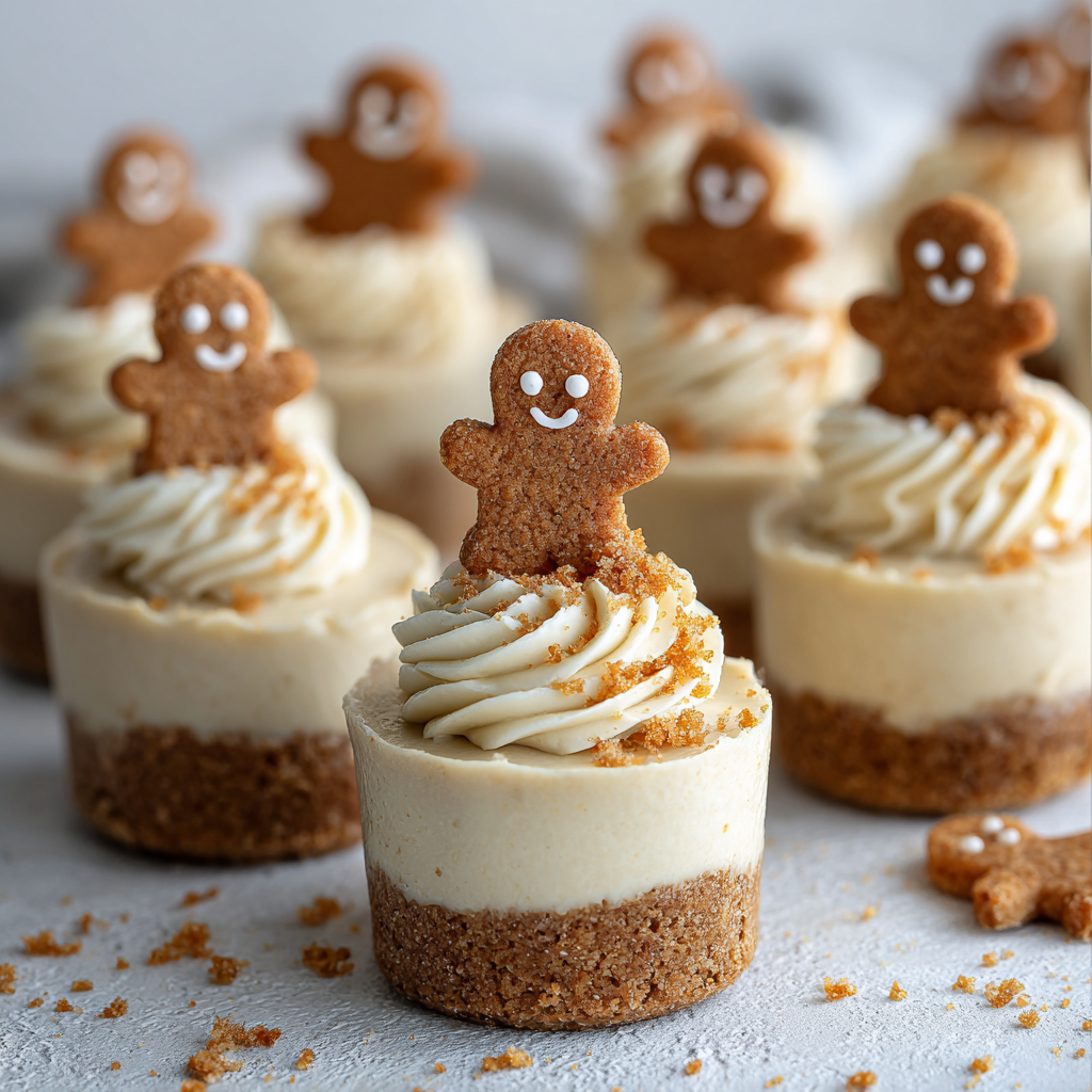 No-Bake Gingerbread Cheesecake Cups