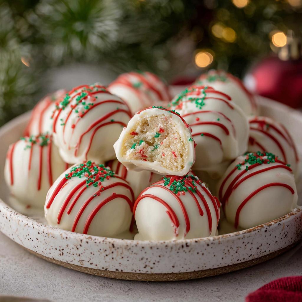 Little Debbie Christmas Tree Cake Truffles (Easy No-Bake Recipe)