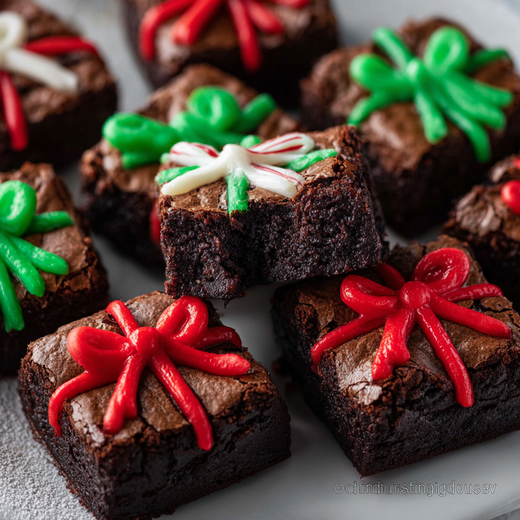 Christmas Present Brownies