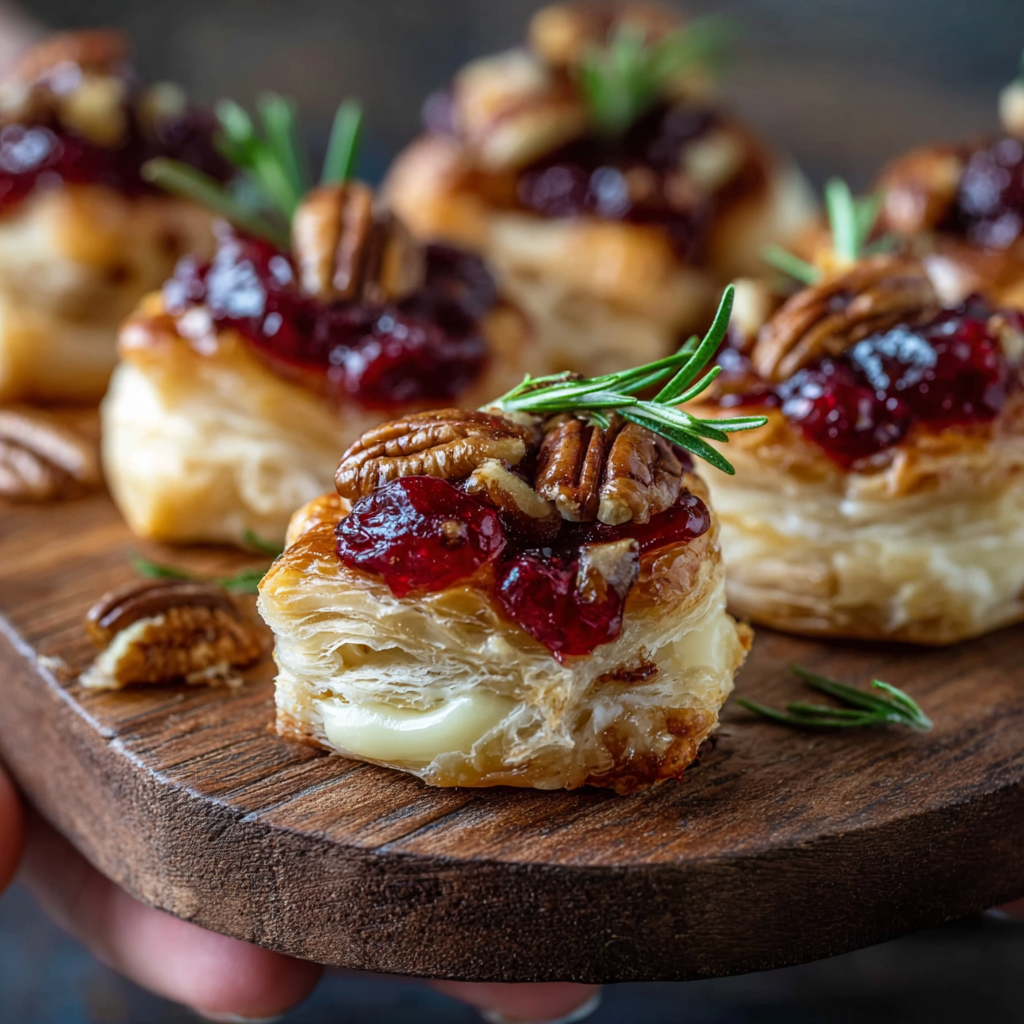 Baked Cranberry Brie Bites