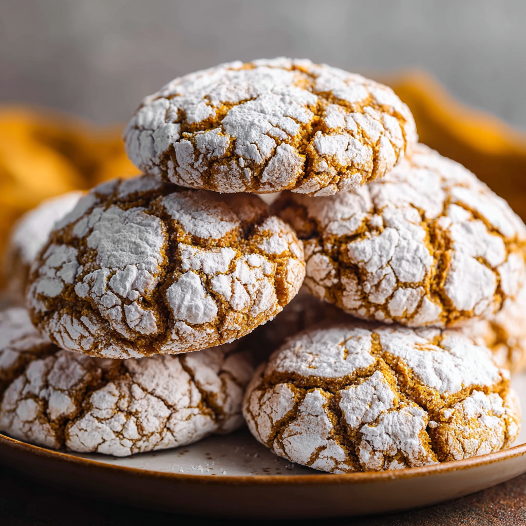 Pumpkin Crinkle Cookies
