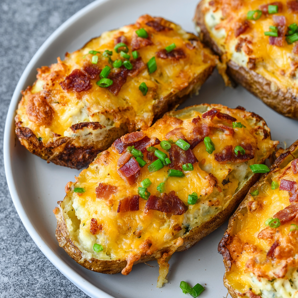 Air Fryer Twice Baked Potatoes