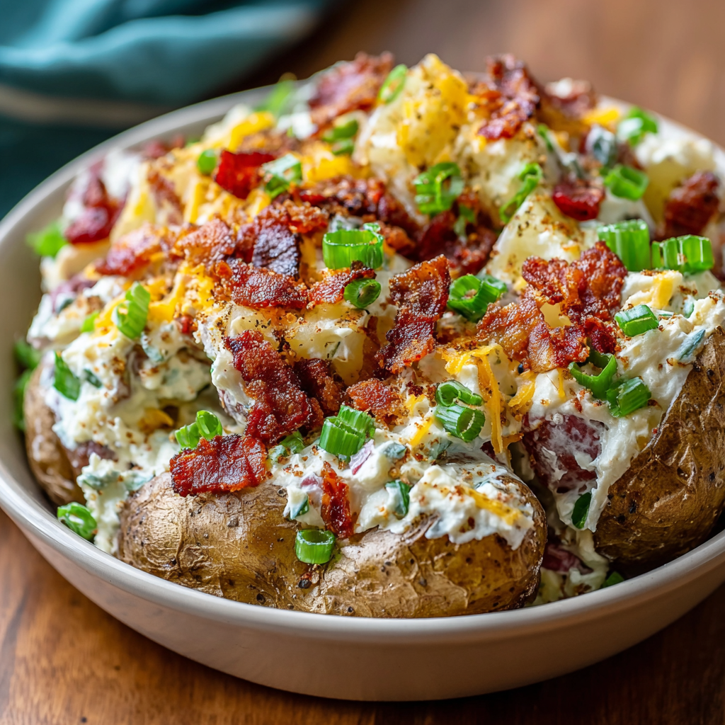 Roasted potato cubes on a baking sheet