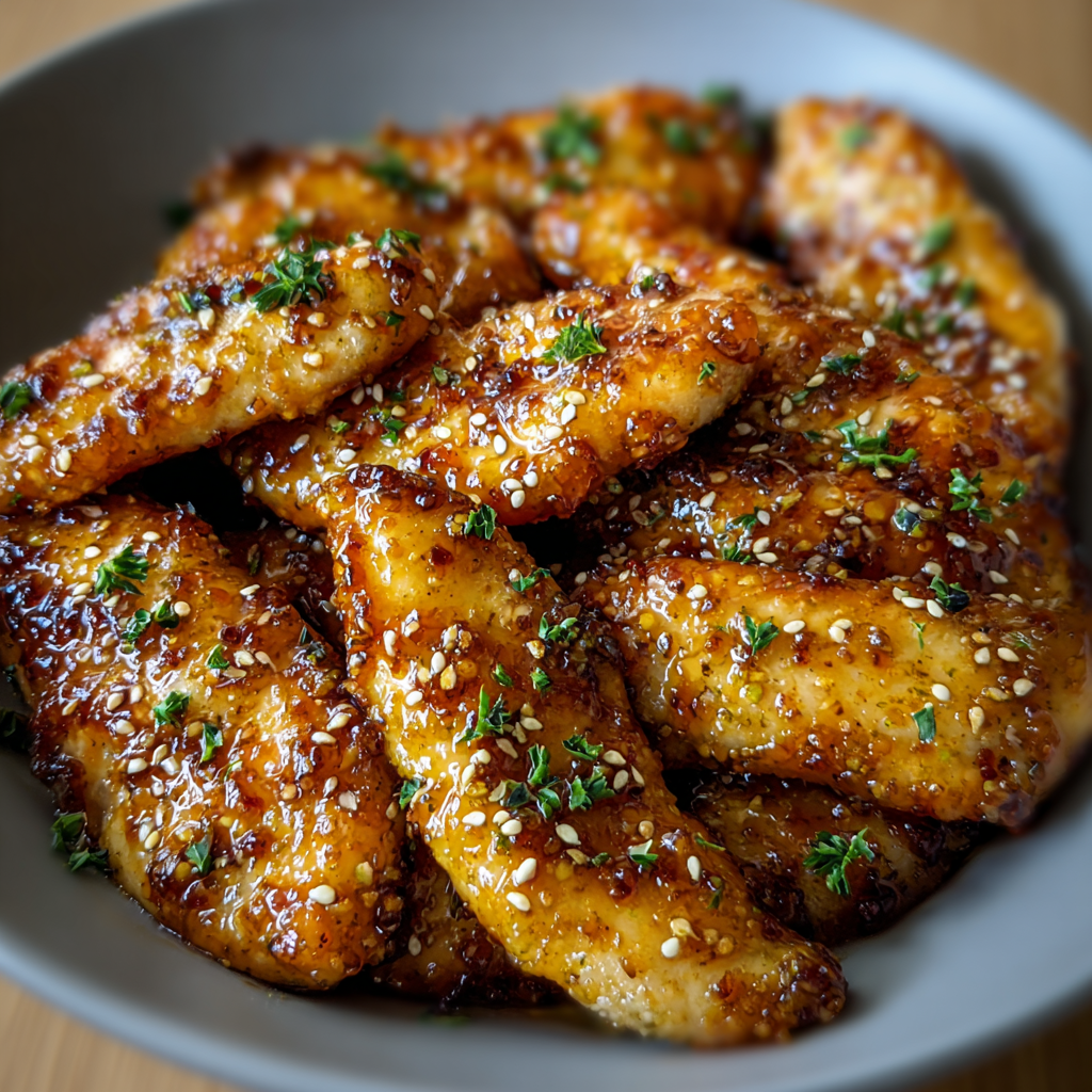 Close-up of crisp panko crust on chicken tender