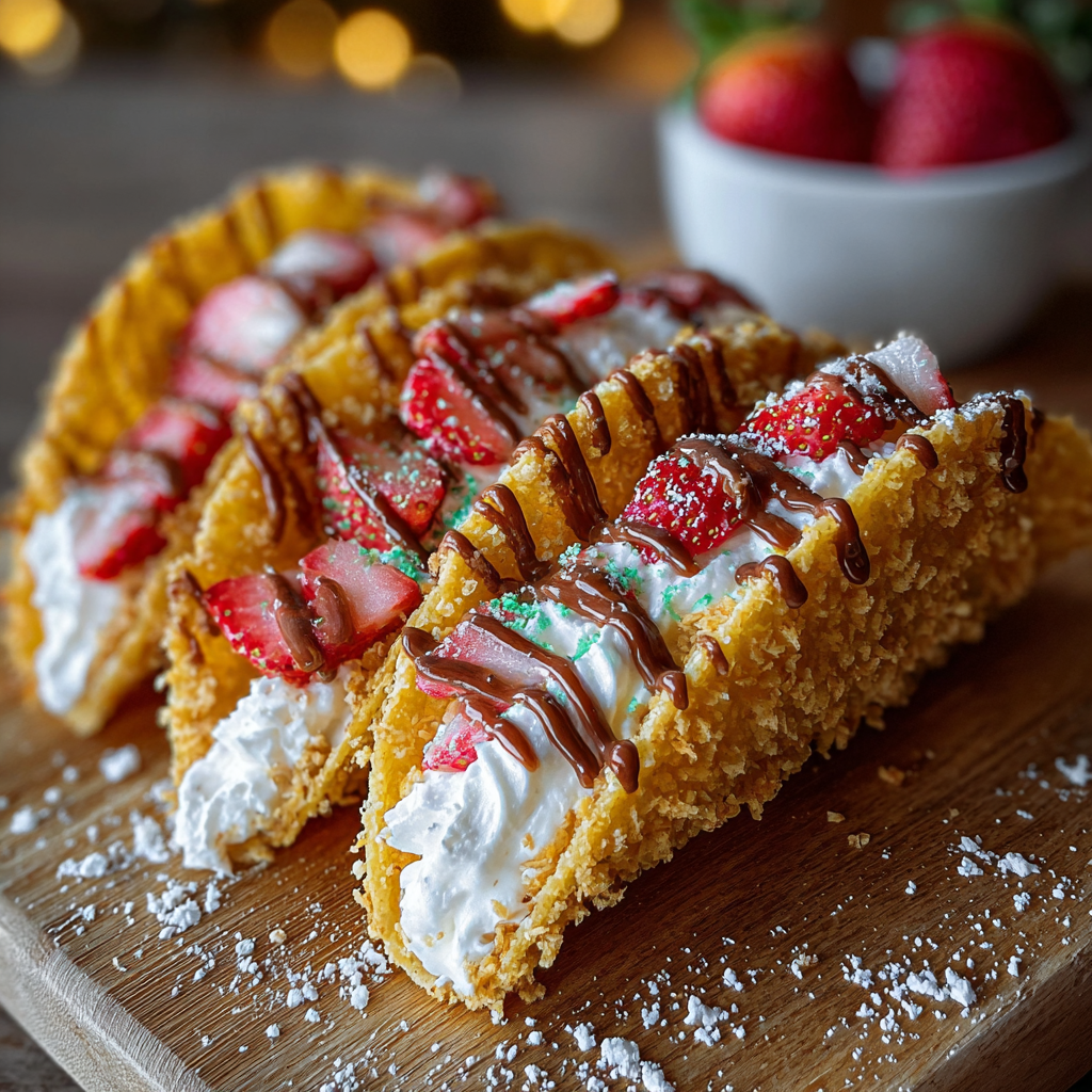 White chocolate coated tortilla shells
