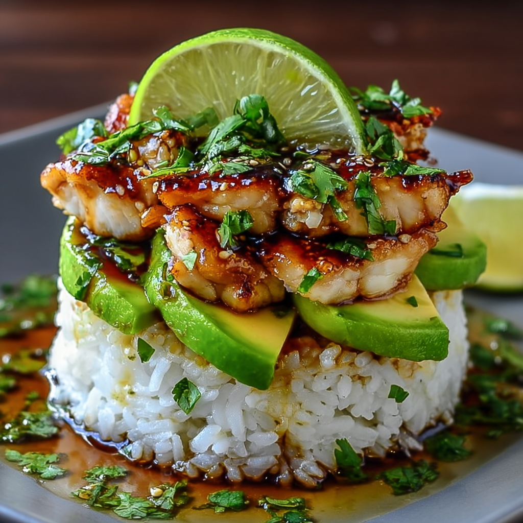 Tangy honey lime chicken grilling over flame