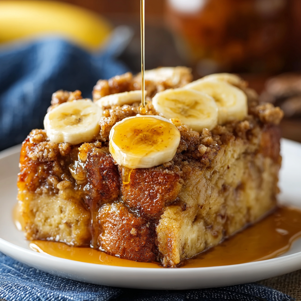 Overnight Banana French Toast Casserole