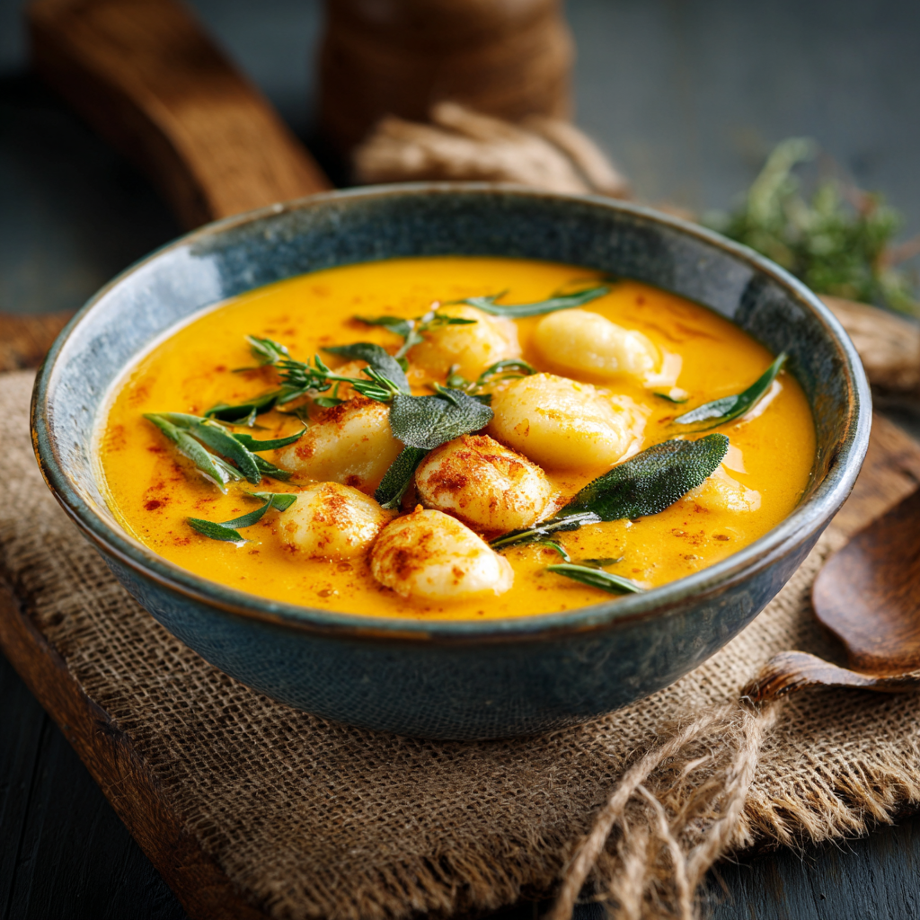 Cozy Pumpkin Gnocchi Soup