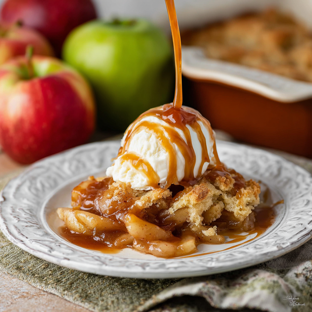 Caramel Apple Cobbler