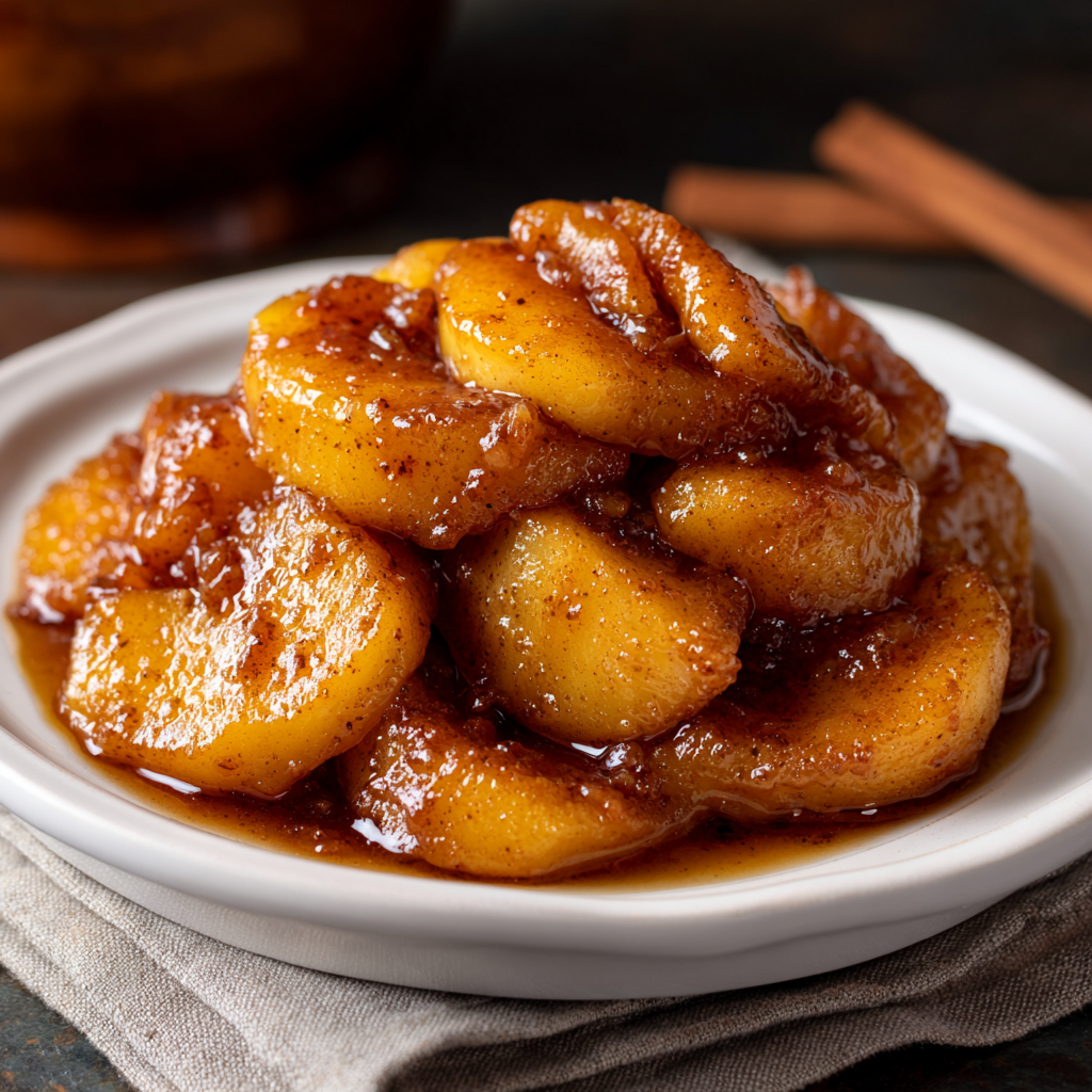 Slow Cooker Cracker Barrel-style Fried Apples