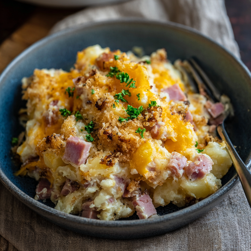 Crockpot Ham and Potato Casserole