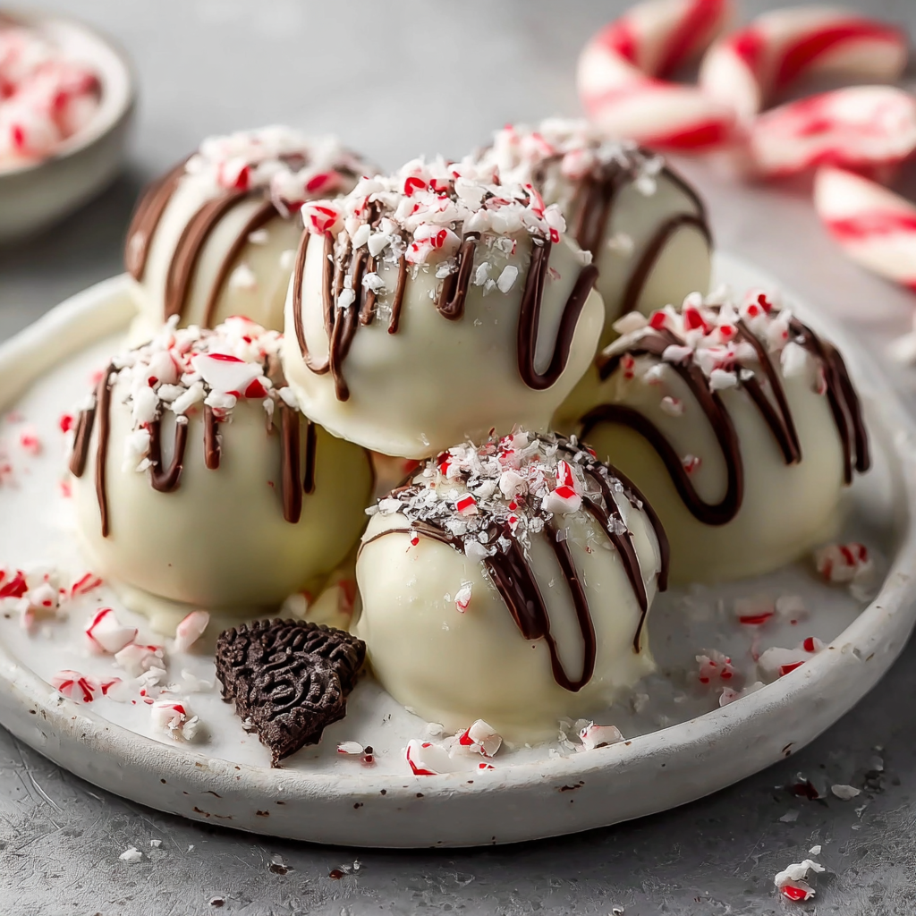 Peppermint Oreo Truffles