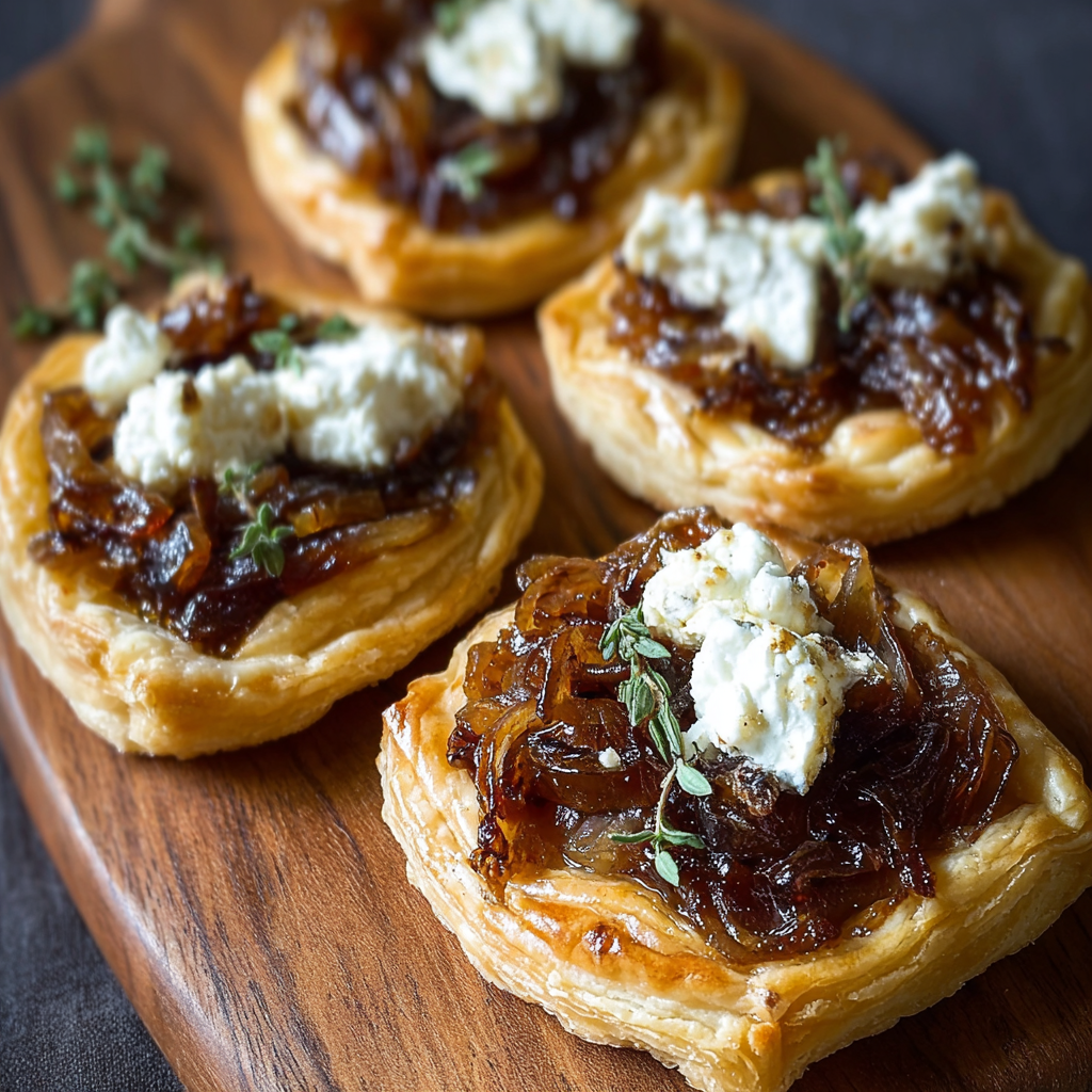Caramelized Onion and Goat Cheese Tarts