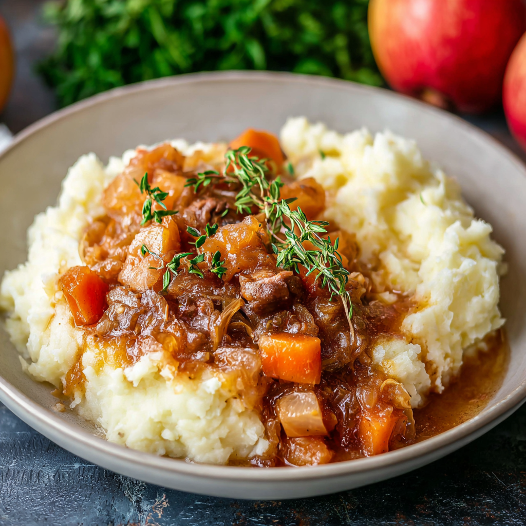 Fall Apple Cider Stew Mash