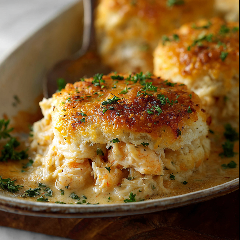 Shrimp Crab Biscuit Melts