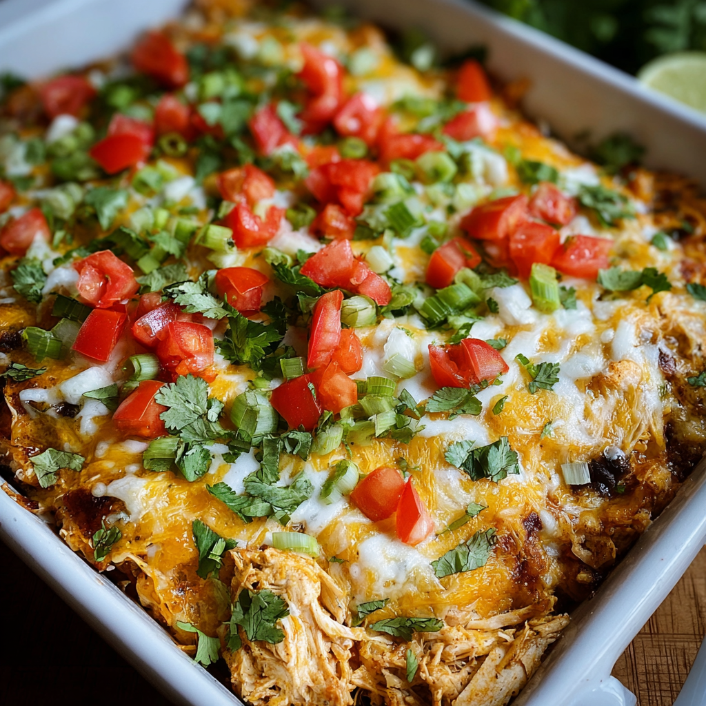 Chicken Burrito Casserole
