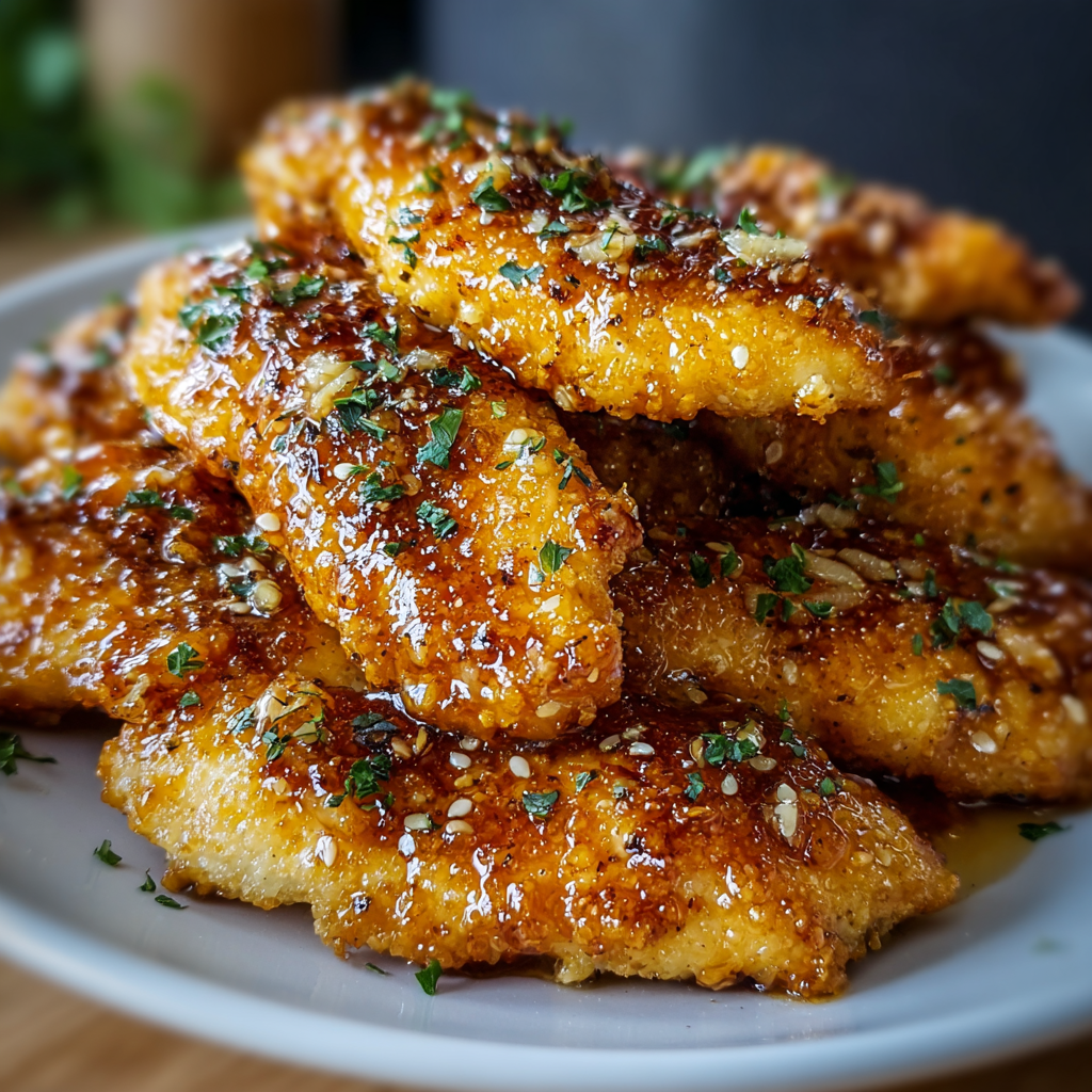 Air Fryer Honey Butter Garlic Chicken Tenders