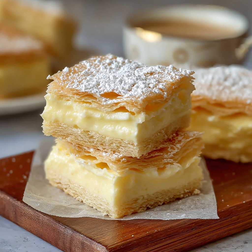 Shortbread crust and custard in a 9x9 pan